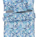 Lisa, blau 100 % Baumwolle, Feinsatin