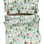 WICHTEL MAGIE grün- 100% Mako-Baumwolle mercerisiert, Satin