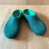 Filzhausschuhe dark green